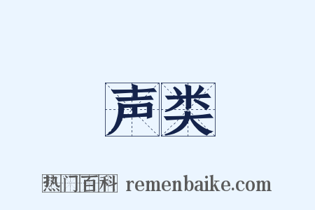 声类是什么意思的图片